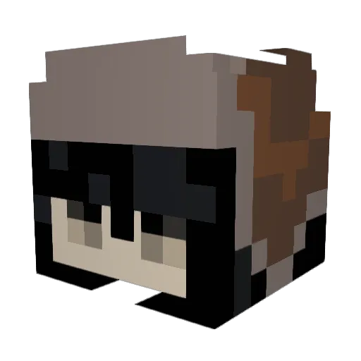 marinxa Minecraft avatar head, 3D render