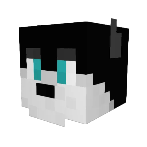 mario055 Minecraft avatar head, 3D render