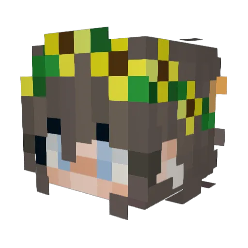 mario2209 Minecraft avatar head, 3D render