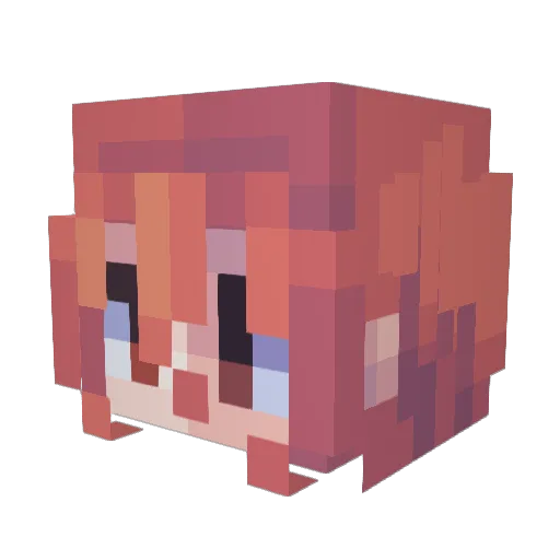 mario586 Minecraft avatar head, 3D render