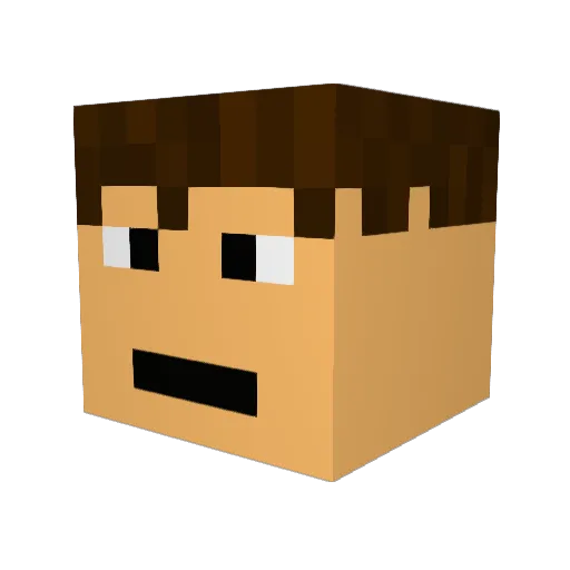 mario64guy Minecraft avatar head, 3D render