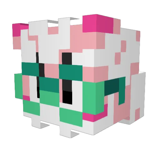 mario9215 Minecraft avatar head, 3D render