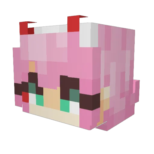 mario_xbox Minecraft avatar head, 3D render