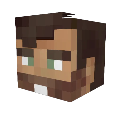 mariocoleguilla Minecraft avatar head, 3D render