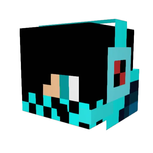 marioh02 Minecraft avatar head, 3D render