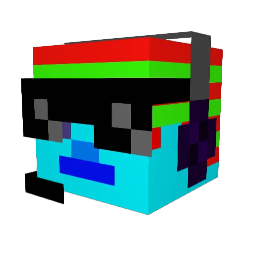 mariohessel Minecraft avatar head, 3D render