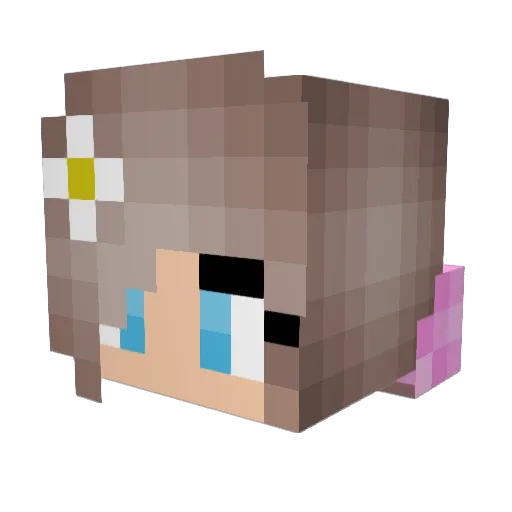 mariona_7 Minecraft avatar head, 3D render