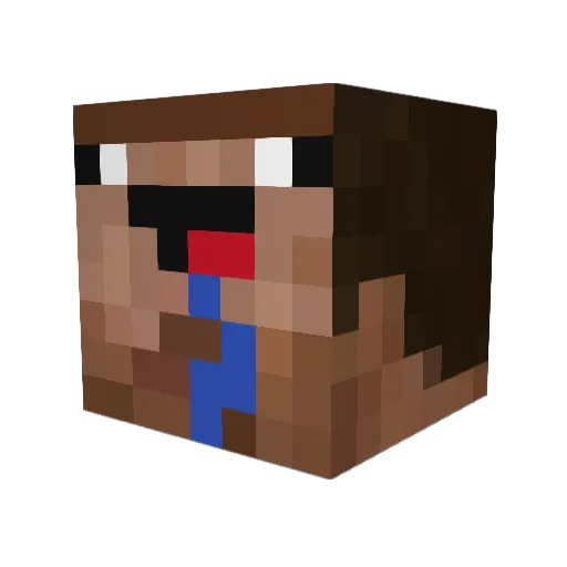 mariooooooooooo0 Minecraft avatar head, 3D render