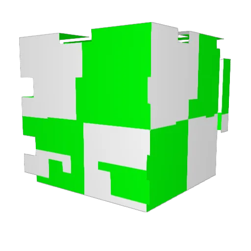 mariostickers Minecraft avatar head, 3D render