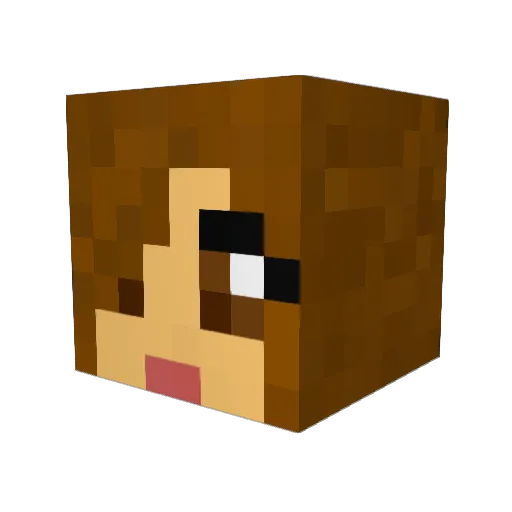 marisa2000 Minecraft avatar head, 3D render