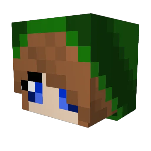 marissaChan Minecraft avatar head, 3D render