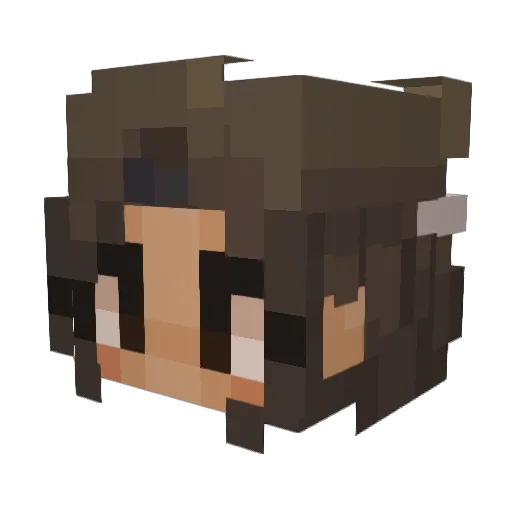 marissar Minecraft avatar head, 3D render