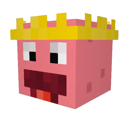 marittb Minecraft avatar head, 3D render