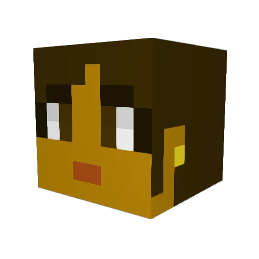 maritzagoretti Minecraft avatar head, 3D render