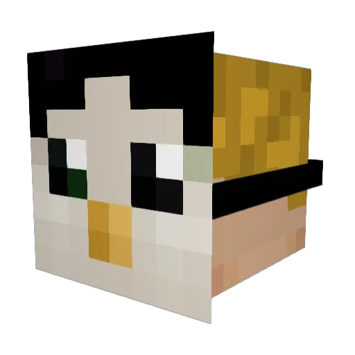 marius1243 Minecraft avatar head, 3D render