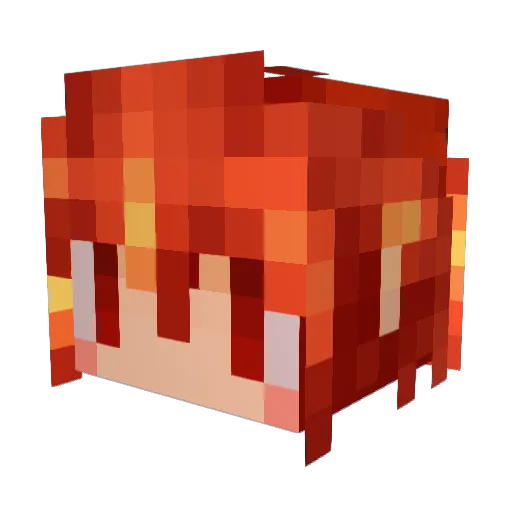 mariydi Minecraft avatar head, 3D render