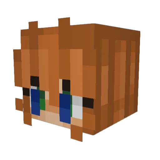 marjokonijn Minecraft avatar head, 3D render