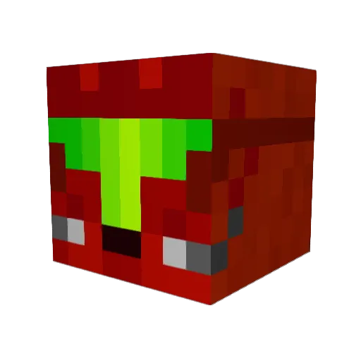 mark1222 Minecraft avatar head, 3D render