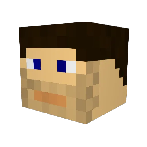 mark7573 Minecraft avatar head, 3D render
