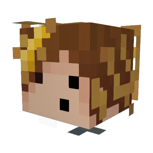 markThyme Minecraft avatar head, 3D render