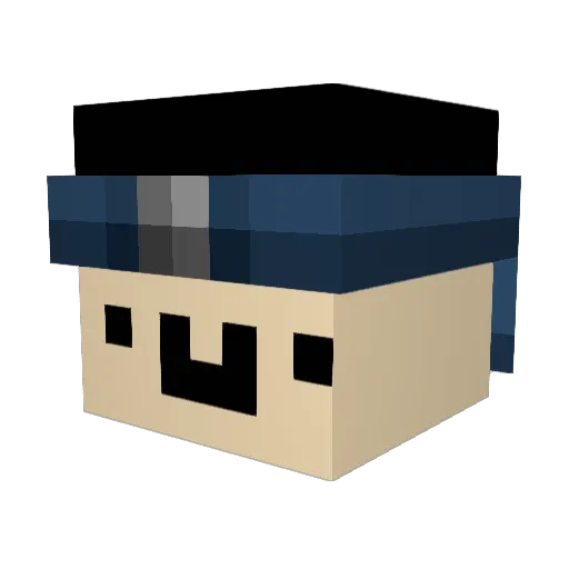 mark_duckhoo Minecraft avatar head, 3D render
