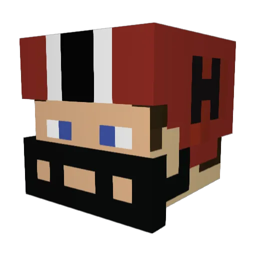 markalan Minecraft avatar head, 3D render