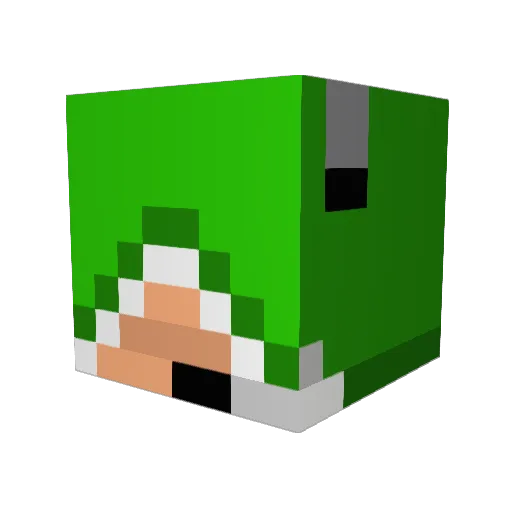 markb2004 Minecraft avatar head, 3D render