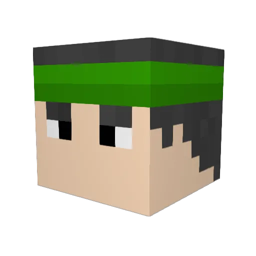 markeedragon Minecraft avatar head, 3D render