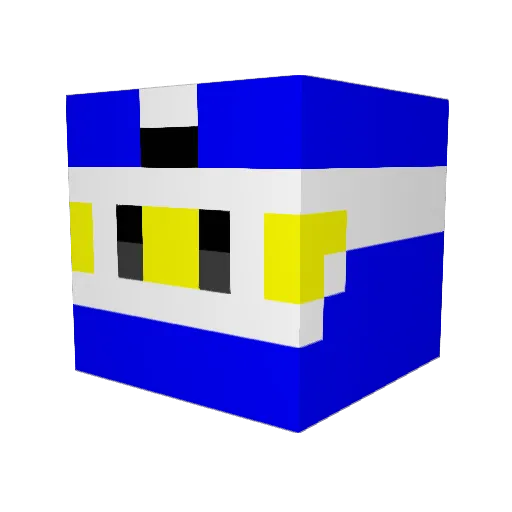 markeetox Minecraft avatar head, 3D render