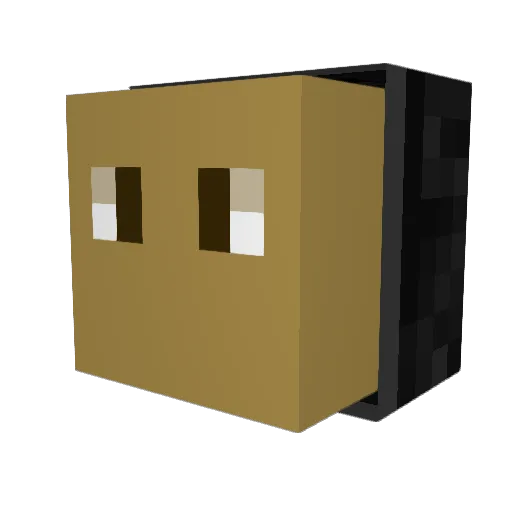 markers001 Minecraft avatar head, 3D render