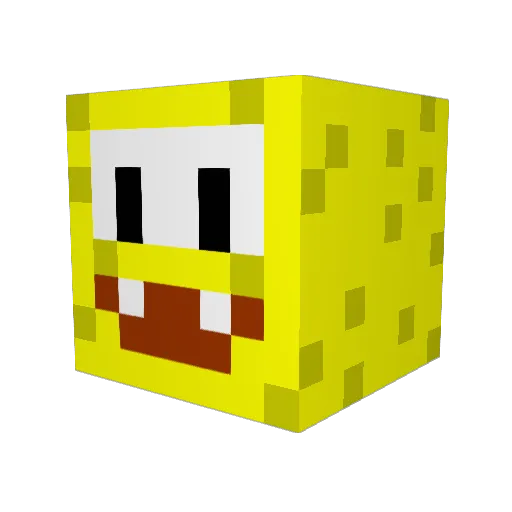 marketfield Minecraft avatar head, 3D render