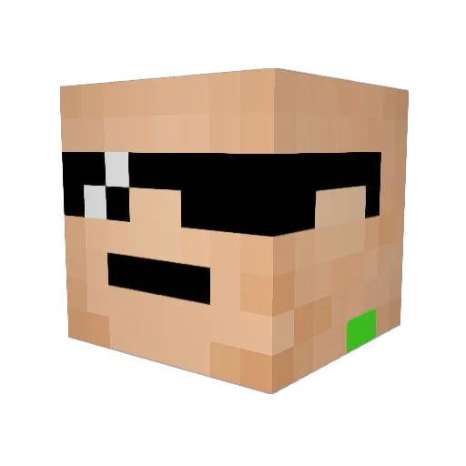 markgrant Minecraft avatar head, 3D render