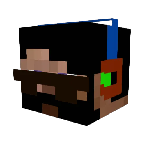 markhatton Minecraft avatar head, 3D render