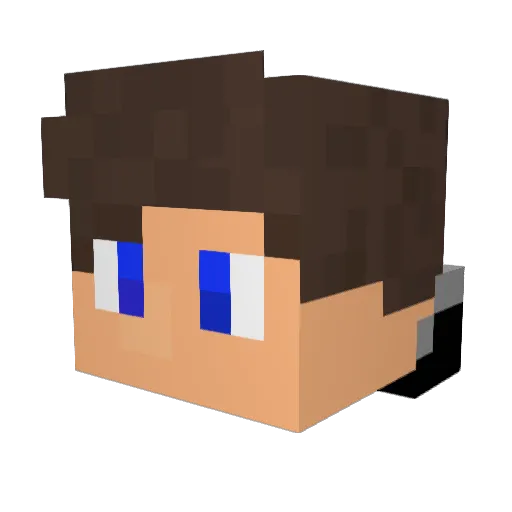 markimbo Minecraft avatar head, 3D render