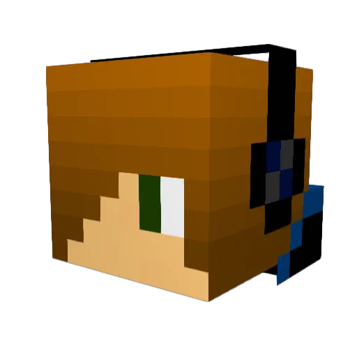 markitano Minecraft avatar head, 3D render