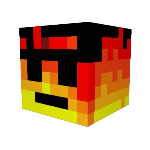 markizera Minecraft avatar head, 3D render