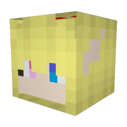 marklove255 Minecraft avatar head, 3D render