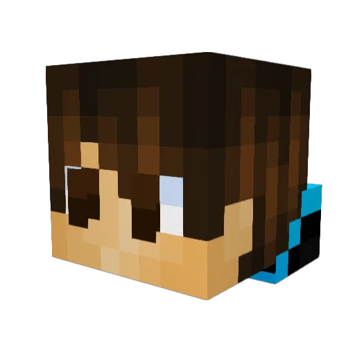 markmars3l Minecraft avatar head, 3D render