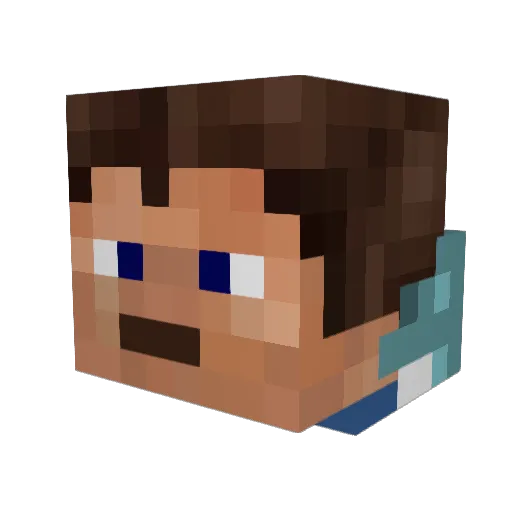 markmikkelsen82 Minecraft avatar head, 3D render