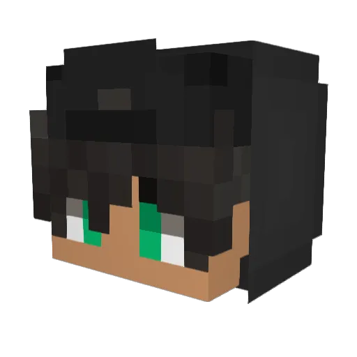 markobat Minecraft avatar head, 3D render