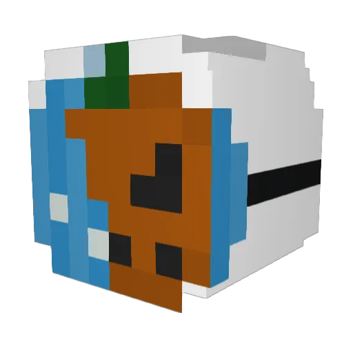 markomit3 Minecraft avatar head, 3D render