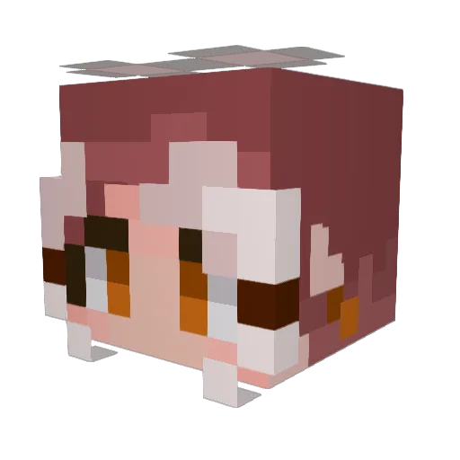 markosaradad Minecraft avatar head, 3D render