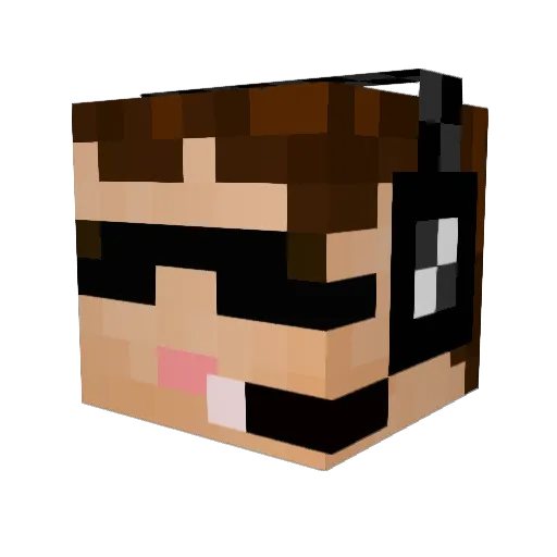 markotto Minecraft avatar head, 3D render