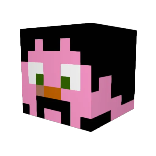 markplechaty Minecraft avatar head, 3D render