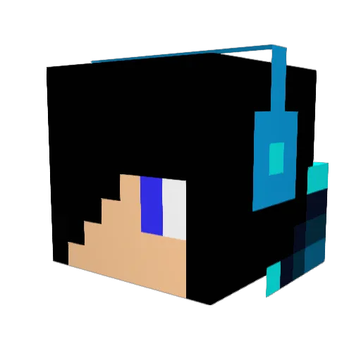 markrocker Minecraft avatar head, 3D render