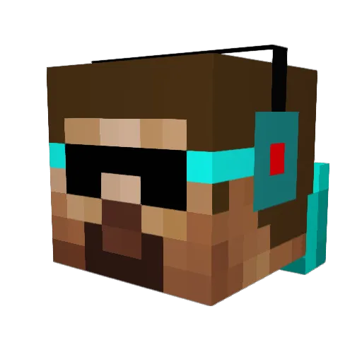 marksman97 Minecraft avatar head, 3D render