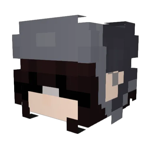 markss_08 Minecraft avatar head, 3D render