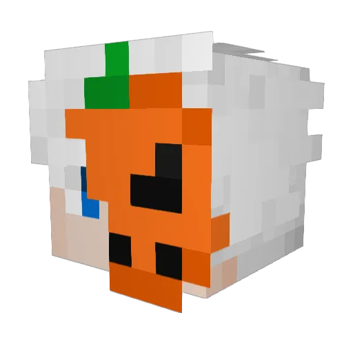 markszin Minecraft avatar head, 3D render