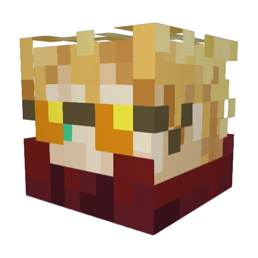 markvan96 Minecraft avatar head, 3D render