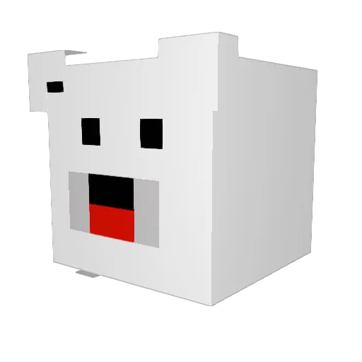 markymarrk Minecraft avatar head, 3D render